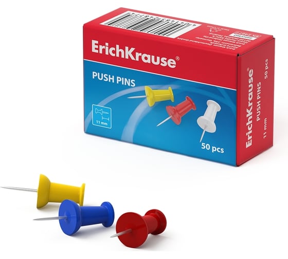 Кнопки ErichKrause Classic, силовые, ассорти 24877 1