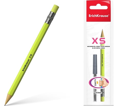 Набор ErichKrause из 1 механического карандаша Мини и 20 грифелей 0,5 мм, ТМ 45203