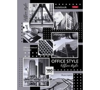 Бизнес-блокнот Hatber Office Style 160 л, А4, 5-цветов, блок клетка, твердый переплетя, глянцевая ламинация, 7 шт в упаковке 083512