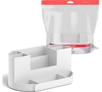 Настольная пластиковая подставка ErichKrause Victoria, Classic, белый 51480