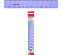 Линейка ErichKrause пластиковая Пастель, 20 см, фиолетовый 49545