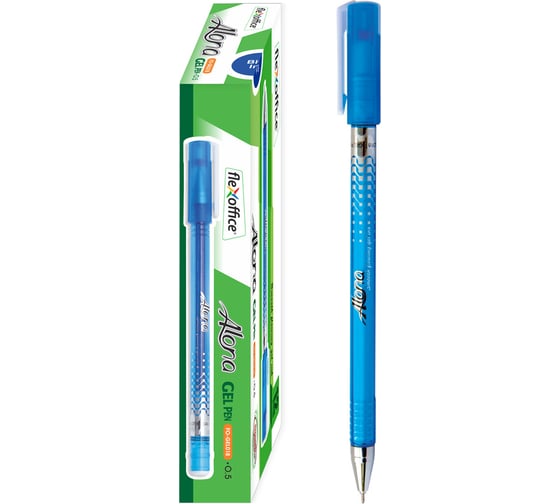 Гелевая ручка Flexoffice alona синяя, 12 шт. FO-GEL018 BLUE 1