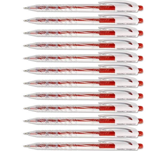 Автоматическая шариковая ручка Flexoffice trendee красная, 12 шт. FO-019 RED