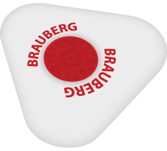 Ластик BRAUBERG energy, 24 шт., 45x45x10 мм, пластиковый держатель 880768