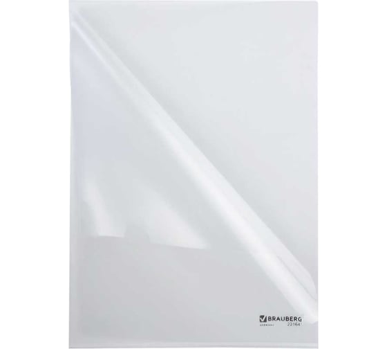 Папка-уголок BRAUBERG 15 шт., а4, прозрачная 880525