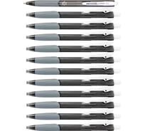 Автоматическая ручка с масляными чернилами Flexoffice laris черная, 12 шт. FO-GELB014 BLACK