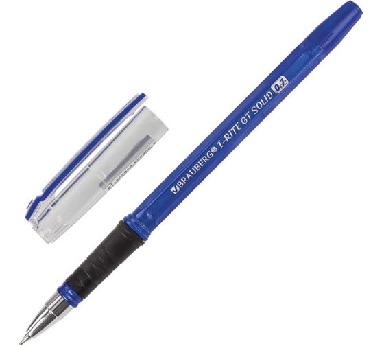 Шариковая ручка BRAUBERG i-rite gt solid, синяя, 12 шт., 0.35 мм 880177