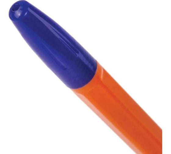Шариковая ручка BRAUBERG x-333 orange, синяя, 50 шт., линия письма 0.35 мм 880006