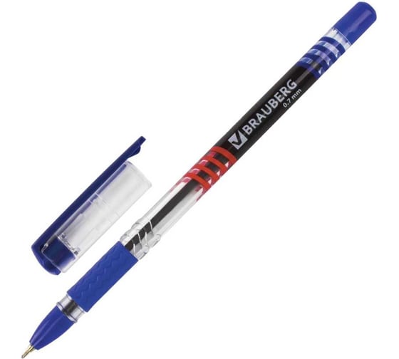 Шариковая ручка BRAUBERG trait, синяя, 12 шт., 0.35 мм 880184