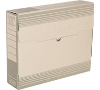 Архивный короб Attache 75 мм, переплетный, картон, серые полоски 1771117