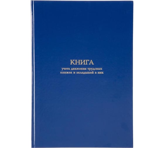 Книга учета движения трудовых книжек и вкладышей в них Attache А4, блок офсет, 96 л, бумвинил 1780807 1