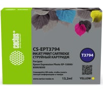 Струйный картридж CACTUS CS-EPT3794 378XL желтый, для Epson Expression Photo XP-8500/XP-8505/XP-8600 1898587
