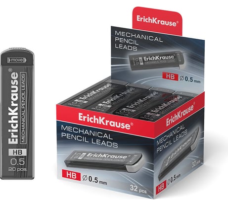 Грифели ErichKrause MEGAPOLIS® для механических карандашей 0.5 мм, ТМ 20345