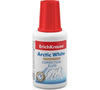 Корректирующая жидкость с кисточкой ErichKrause Arctic white, повышенной белизны, 20 г 6 30508190