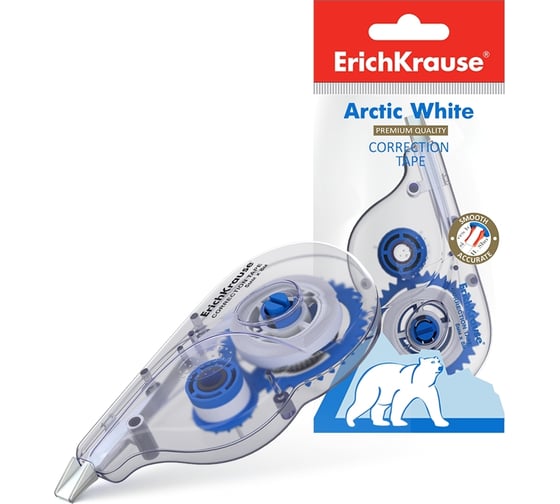 Корректирующая лента ErichKrause Arctic white, 5 мм х 8 м 21886 30508604