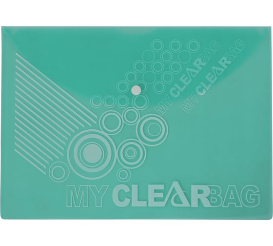 Папка на кнопке Flexoffice А4, зеленая, 10 шт. FO-CBF05 GREEN