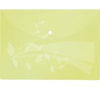 Папка на кнопке Flexoffice А4, желтая, 12 шт. FO-CBF02 YELLOW