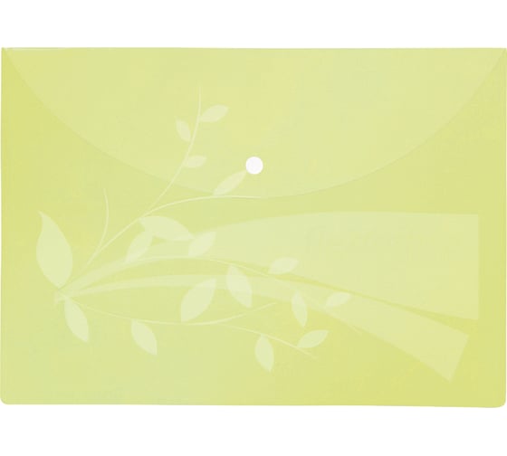 Папка на кнопке Flexoffice А4, желтая, 12 шт. FO-CBF02 YELLOW
