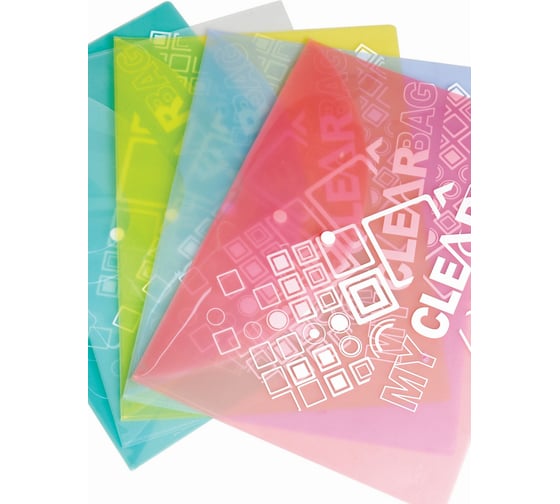 Папка на кнопке Flexoffice А4, желтая, 12 шт. FO-CBF02 YELLOW