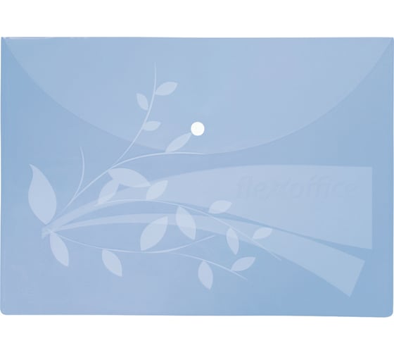 Папка на кнопке Flexoffice А4, голубая, 12 шт. FO-CBF02 BLUE