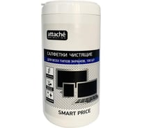 Салфетки для экранов Attache Selection smart price туба, 100 шт., 112x170 мбл 1763025