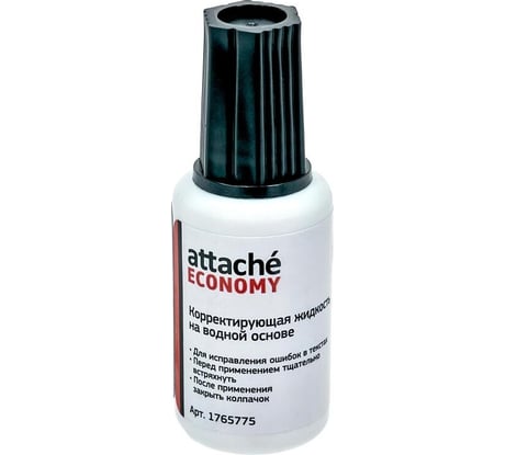 Корректирующая жидкость Attache economy 25 г, водная основа, кисточка 1765775