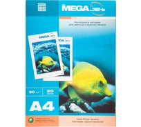 Фотобумага для цветной струйной печати ProMega jet А4, 90 г, матовая, 20 л 1457491 1568560