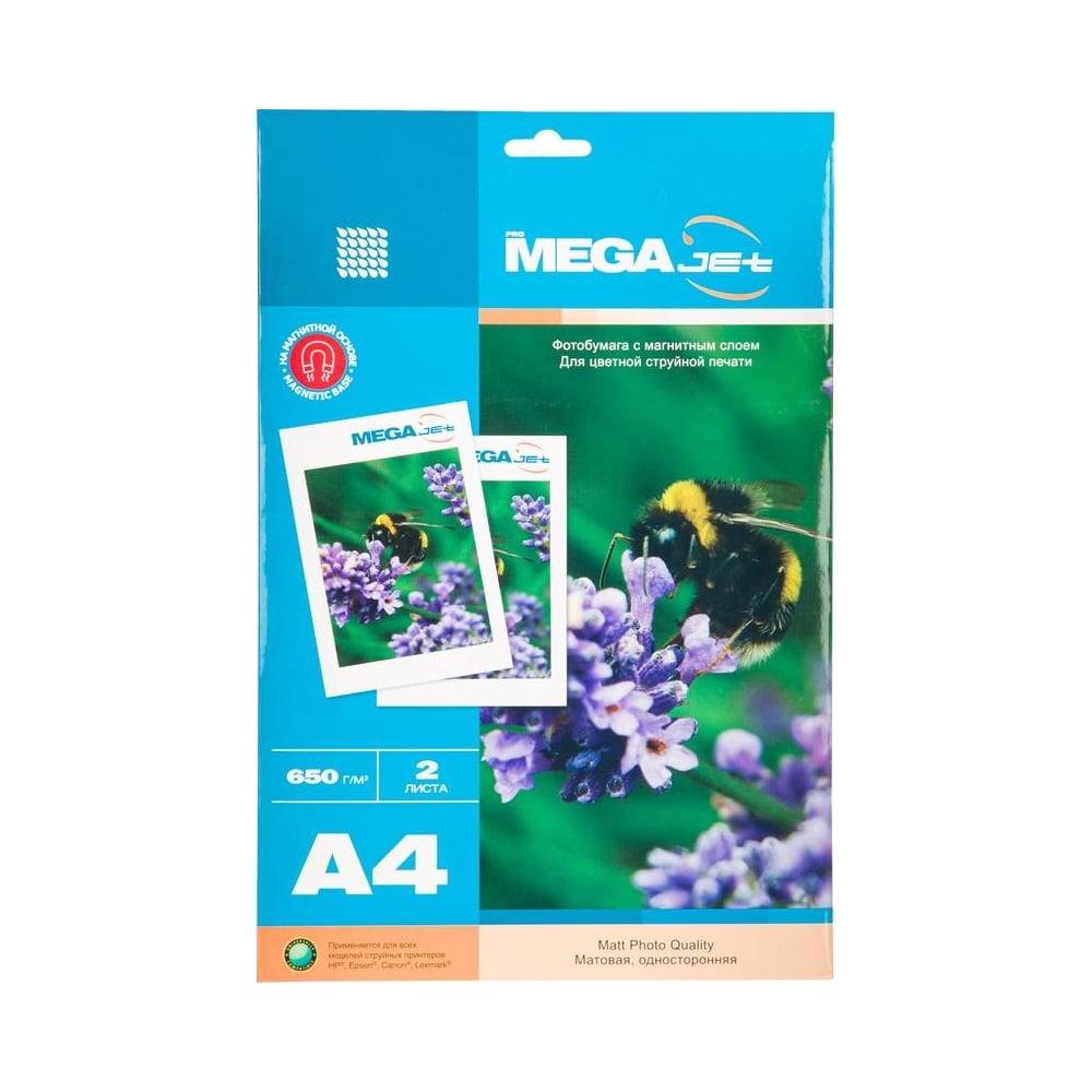 Фотобумага с магнитным слоем ProMega jet матовая, А4, 2 л 1384053 ...