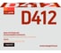 Драм-Картридж EasyPrint (KX-FAD412/FAD412/KX FAD412 DRUM) для Panasonic KX-MB1900RU, 2000RU, 2020Ru, 2030RU, 2051RU, 2061RU (6000стр.) DP-412 2