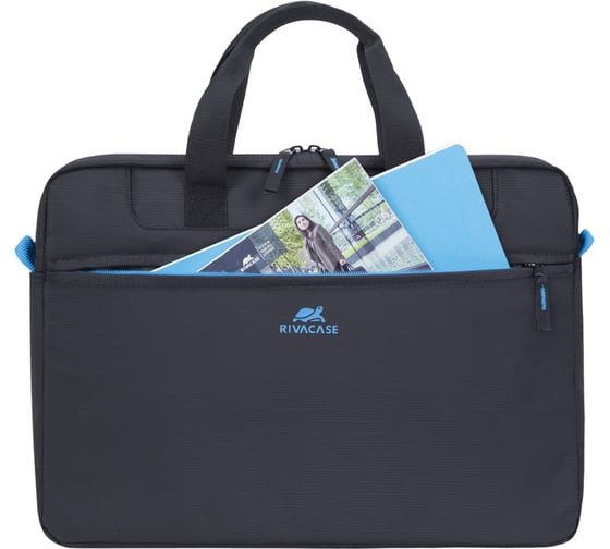 Сумка для ноутбука 15.6" и документов RIVACASE Laptop bag black 8037