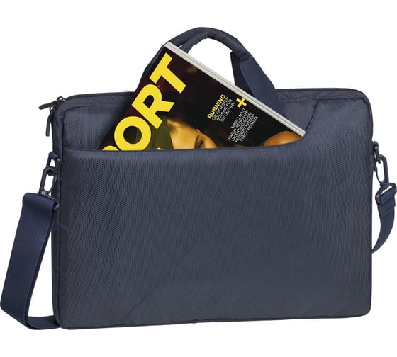 Сумка для ноутбука 15.6" и документов RIVACASE Laptop shoulder bag dark blue 8035