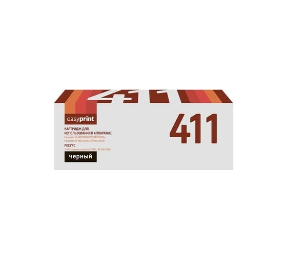 Тонер-картридж EasyPrint (KX-FAT411A/FAT411A/411A/411) для Panasonic KX-MB1900RU, 2000RU, 2051RU (2000 стр.) LP-411 1