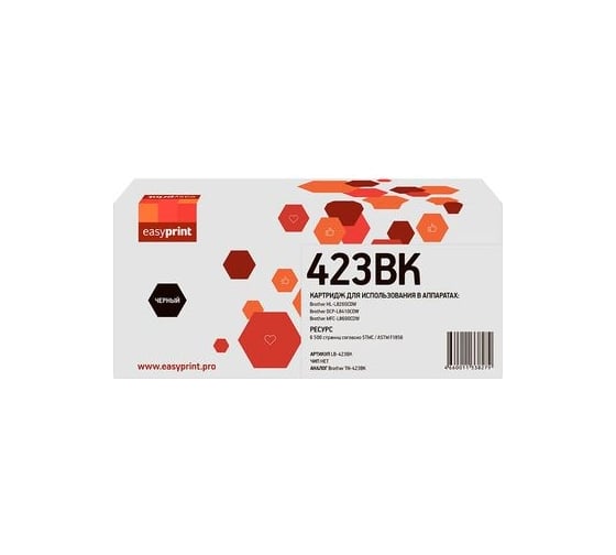 Картридж EasyPrint (TN-423BK) для Brother HL-L8260CDW, DCP-L8410CDW, MFC-L8690CDW (6500 стр.) черный LB-423BK