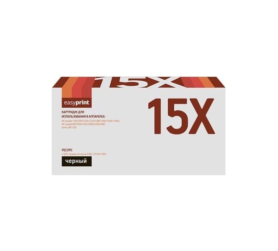 Картридж EasyPrint (C7115X/15X/CS Q2613X/Q2624A/1200/EP 25) для HP LJ1150, 1200, 1300, Canon LBP1210 (4000 стр.) с чипом LH-15X U