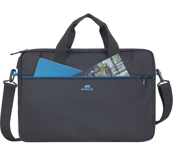 Сумка для ноутбука 16" и документов RIVACASE Laptop bag black 8057