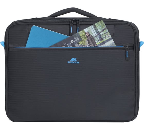 Сумка для ноутбука 16" и документов RIVACASE Clamshell Laptop bag black 8087
