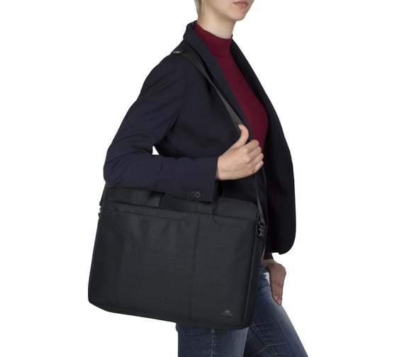 Сумка для ноутбука 15.6" и документов RIVACASE Laptop bag black 8335