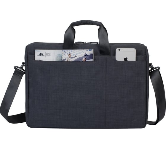 Сумка для ноутбука 17.3" и документов RIVACASE Laptop bag black 8355