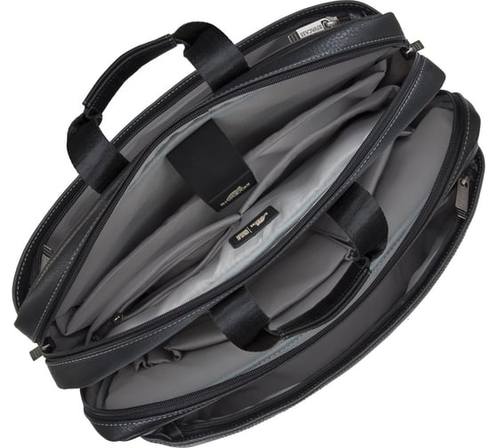 Сумка для ноутбука 16" и документов RIVACASE PU Laptop bag black full size 8940