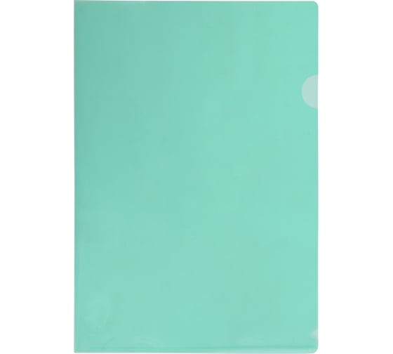 Папка-уголок Flexoffice А4 зеленая, 10 шт FO-CH01 GREEN