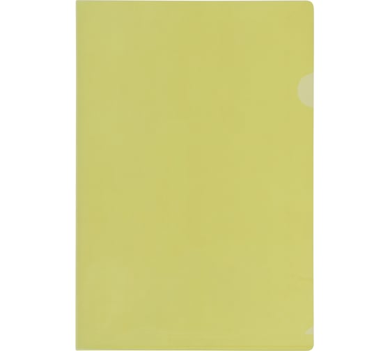 Папка-уголок Flexoffice А4 желтая, 10 шт FO-CH01 YELLOW 1