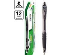 Рручка с масляными чернилами Flexoffice best style черная, 12 шт FO-GELB012 BLACK
