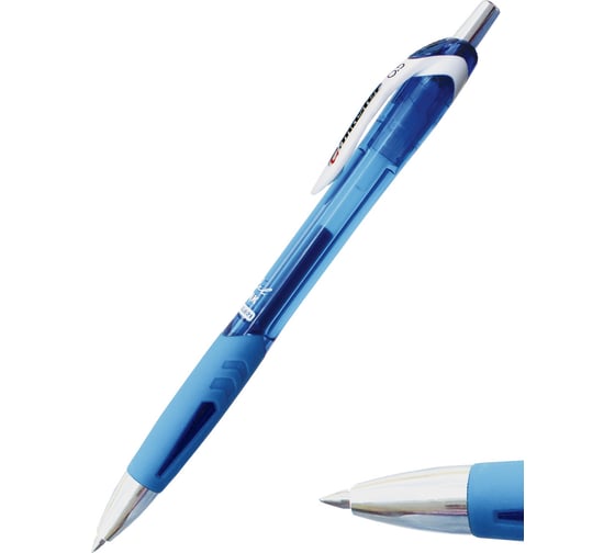 Ручка гелевая Flexoffice g-master синяя, 12 шт FO-GEL021 BLUE