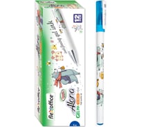 Ручка гелевая Flexoffice bear синяя, 12 шт FO-GEL018B BLUE