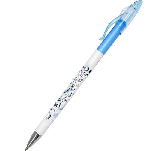 Ручка гелевая Flexoffice guppy синяя, 12 шт FO-GEL011G BLUE