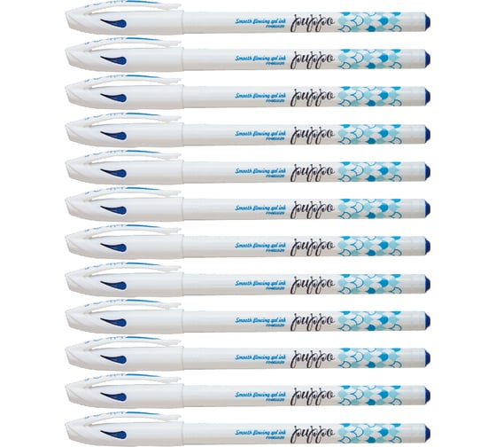 Ручка гелевая Flexoffice puppo синяя, 12 шт FO-GEL020 BLUE