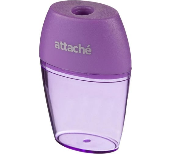 Точилка Attache bright colours 1 отверстие, цветной контейнер, ассорти 1384115 1