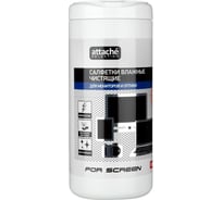 Салфетки для экранов Attache Selection for screen туба, абакт, 100 шт, 13x17 380973