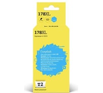 Картридж T2 (CB323HE/CB318HE/178XL/178 XL) для HP Deskjet 3070A, Photosmart 6510, 7510, B110, C8583, голубой, с чипом IC-H323