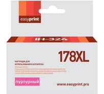 Картридж EasyPrint (CB324HE/CB319HE/178XL/178 XL) для HP Deskjet 3070A, Photosmart 5510, 6510, C8583, пурпурный,с чипом IH-324